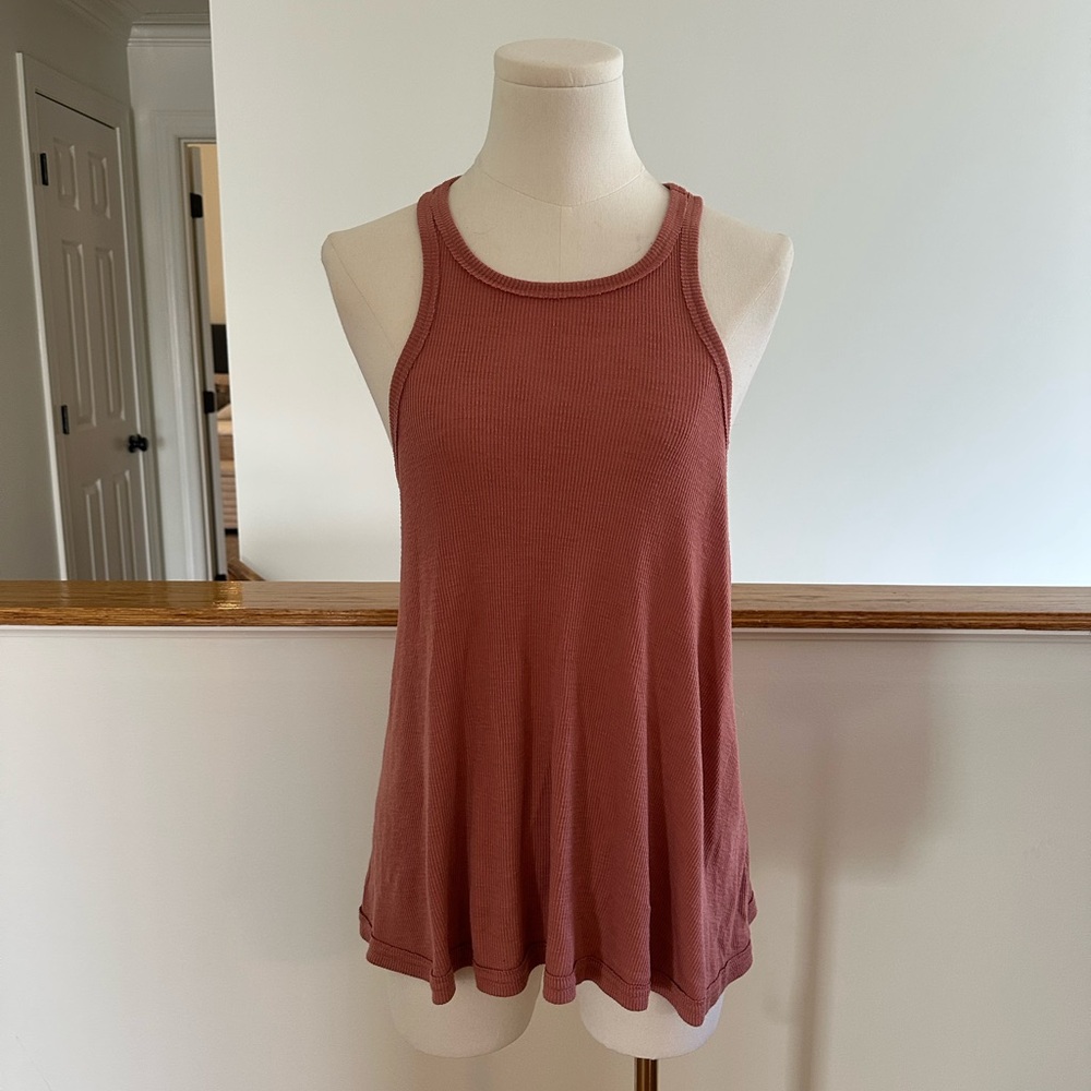 Free People Intimately Long Beach Tank | Dusty Rose | Size S